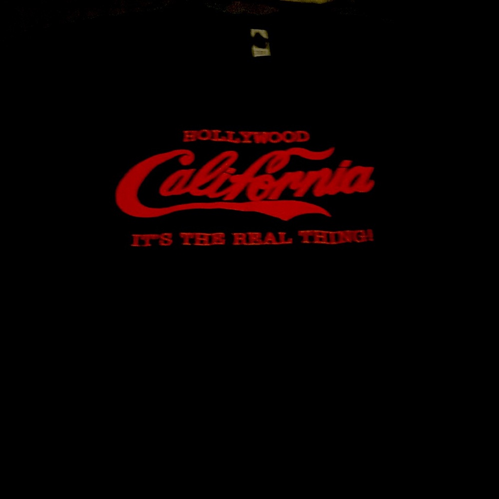 New Coke Cola inspired Hollywood CA Logo Size Medium Unisex T-shirt.